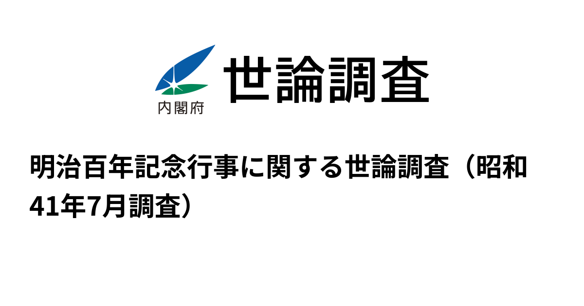 明治百年記念関係行事等概況 - コレクション